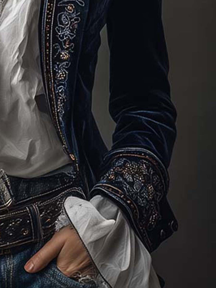 Anastasia | Casaco Longo Bordado