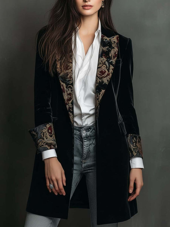 Regina | Blazer Longo Ornado