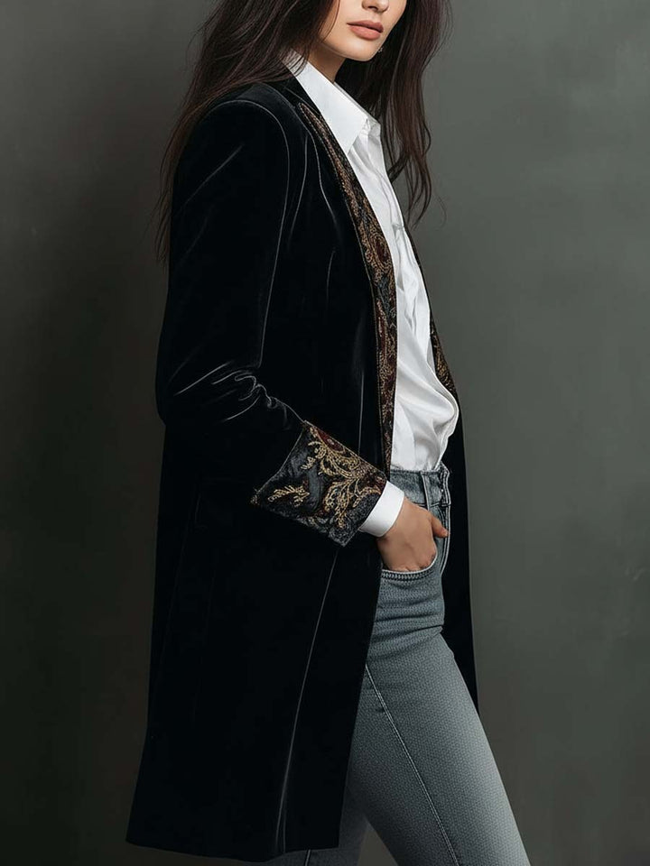 Regina | Blazer Longo Ornado