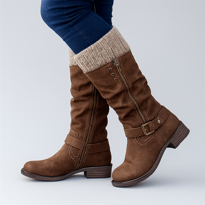 Bonnie | Botas Elegantes com Fivela de Suporte