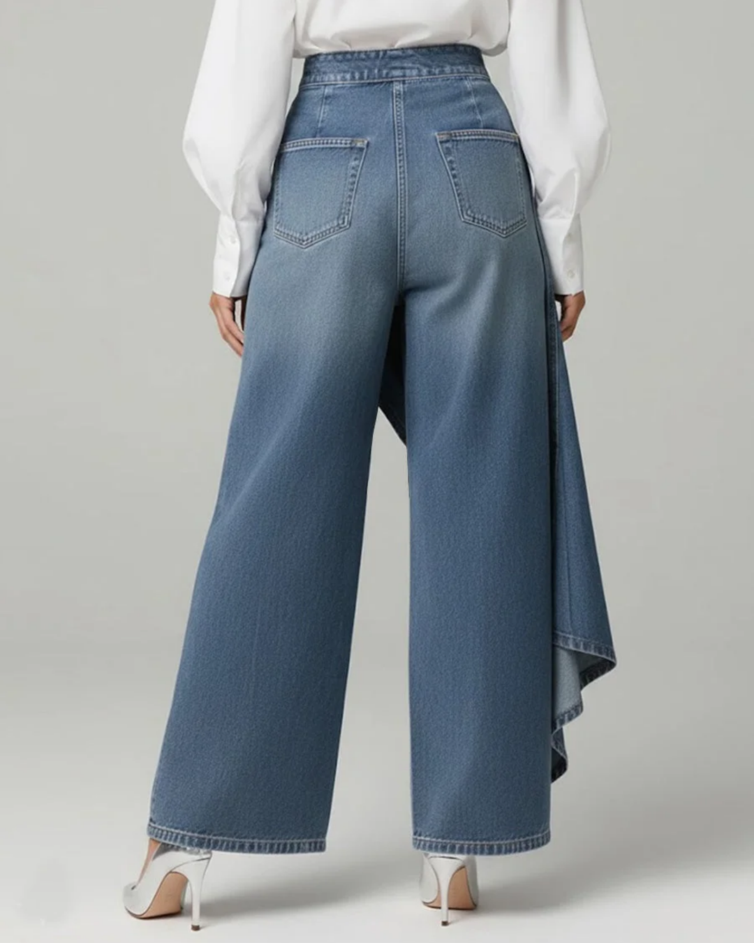 Audrey | Calças Wickelhosen em Denim