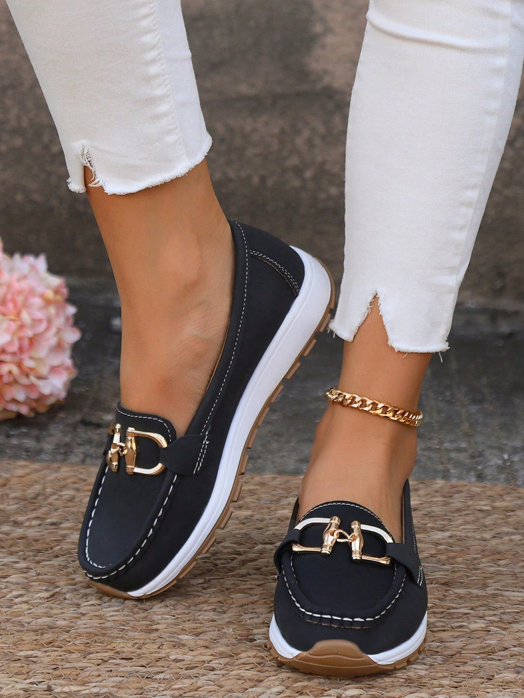 Ellie - Mocasins planos com fivela
