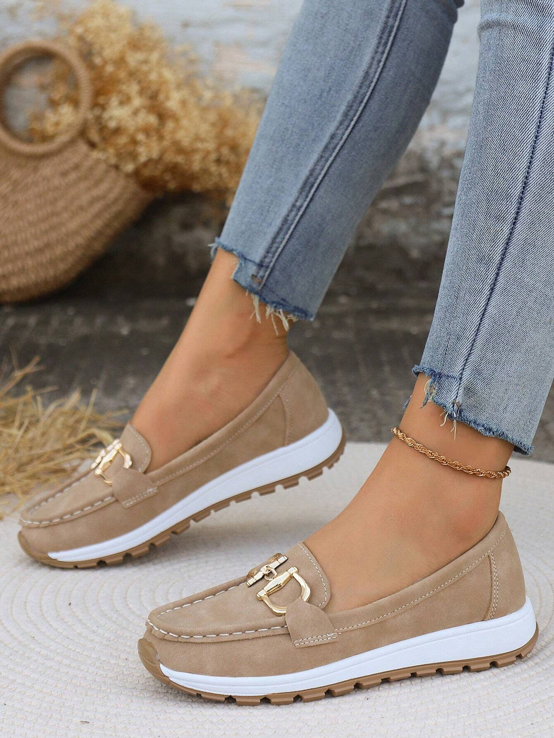 Ellie - Mocasins planos com fivela