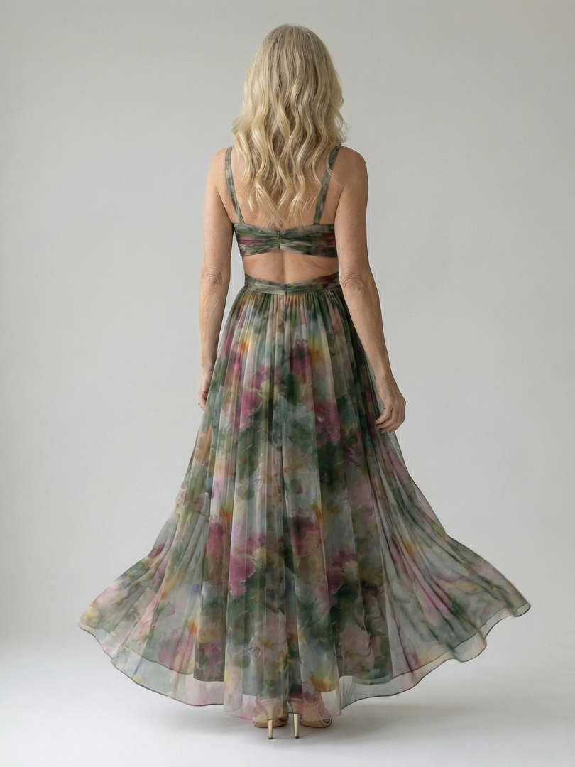 Isel | Vestido Maxi com Envoltura Suave