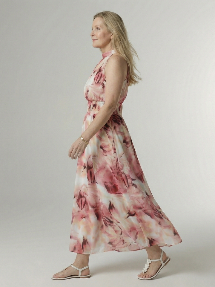 Sylin | Vestido Midi com Decote Halter