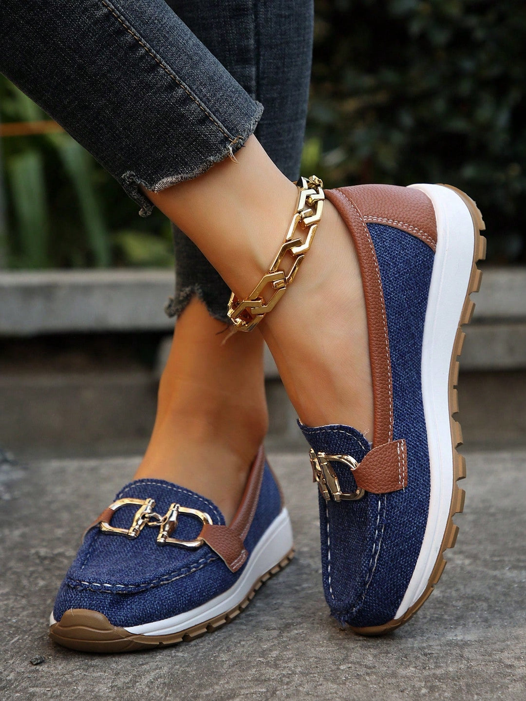 Ellie - Mocasins planos com fivela