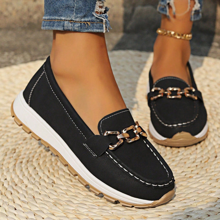 Ella - Sapatos Mocassim Ortopédicos com Fivela