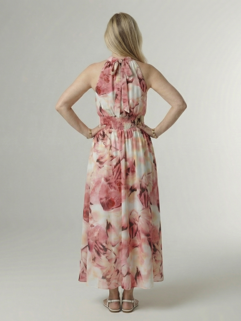 Sylin | Vestido Midi com Decote Halter
