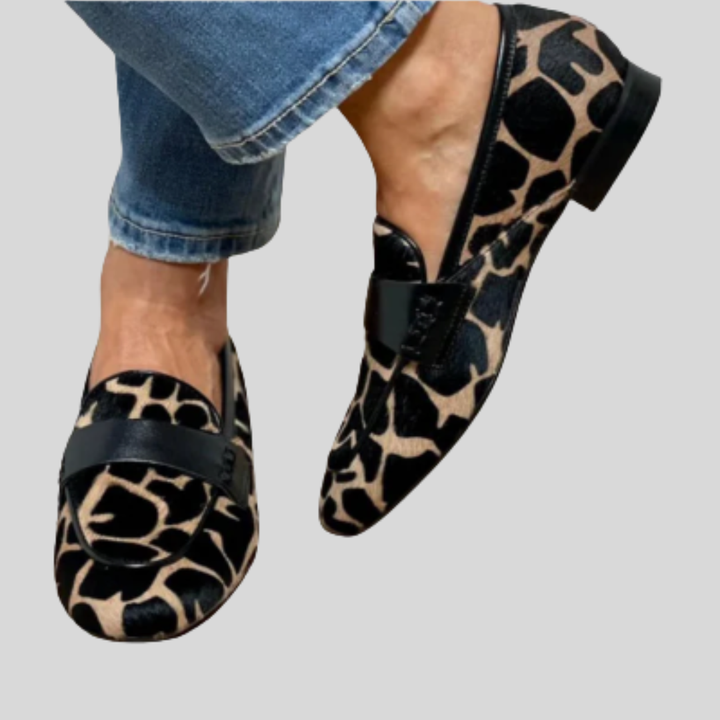Katie - Mocasins com padrão de leopardo