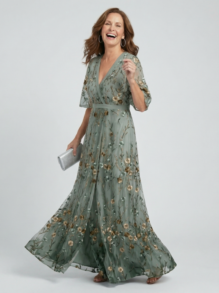 Selora | Vestido Maxi Fluido com Decote Halter