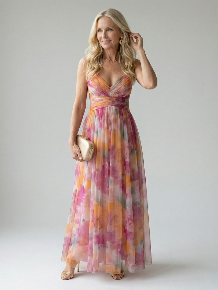 Isel | Vestido Maxi com Envoltura Suave