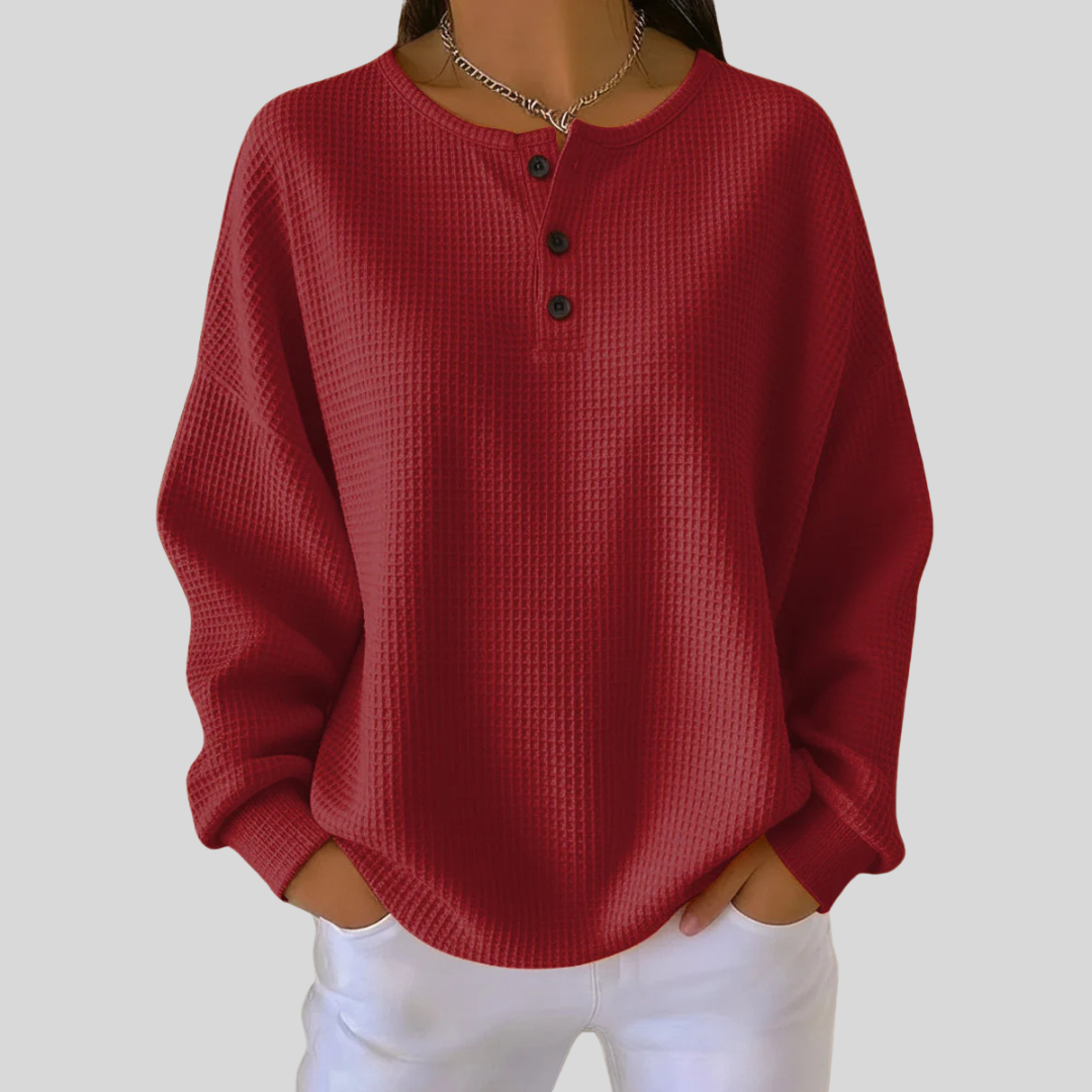 Nessa™ | Sweatshirt Casual Henley