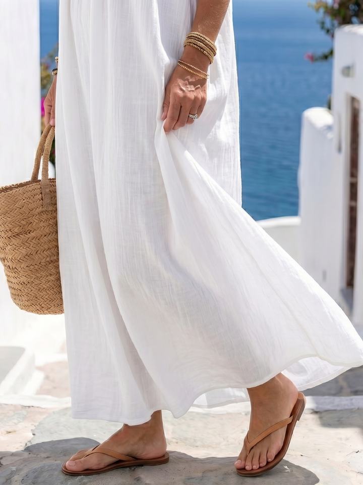 Keira | Vestido Maxi de Fluido Natural