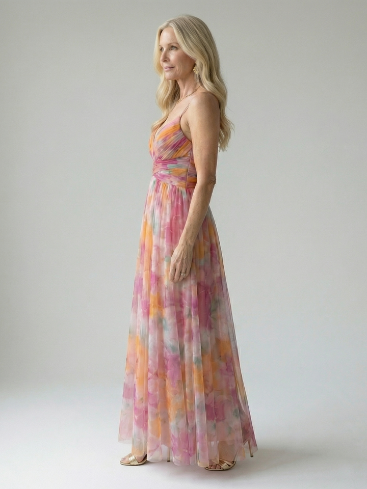 Isel | Vestido Maxi com Envoltura Suave