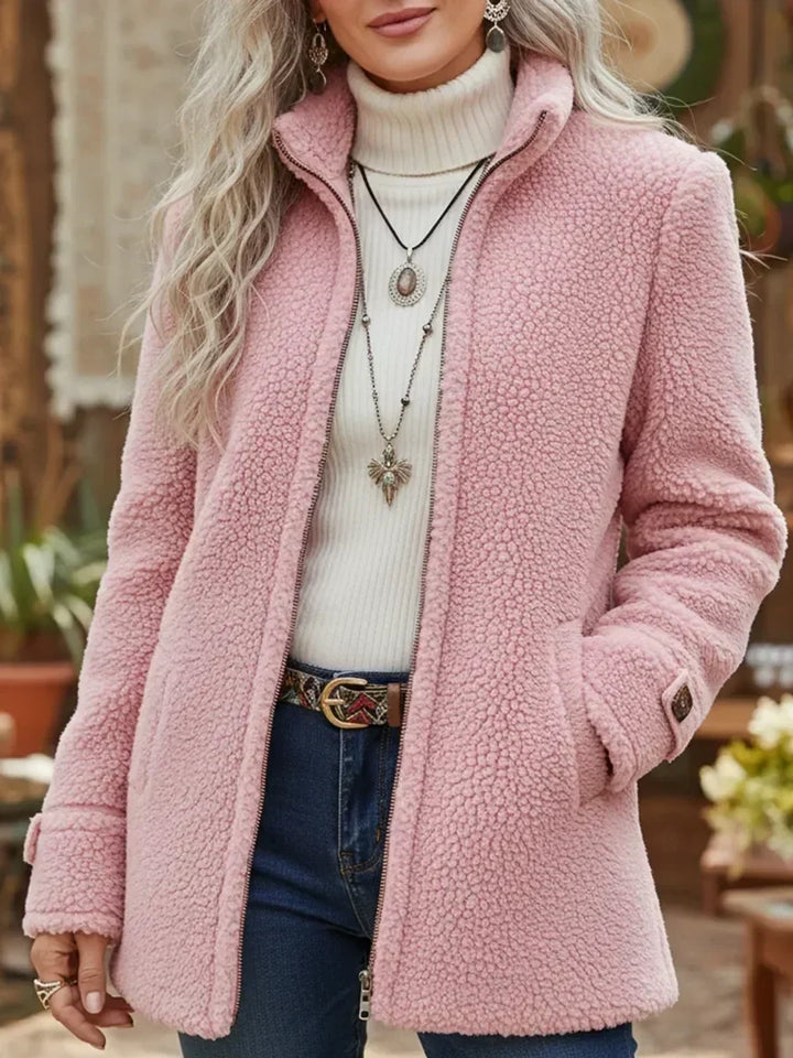 Judith | Casaco de Gola Alta com Fecho Total