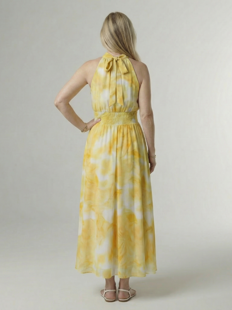Sylin | Vestido Midi com Decote Halter