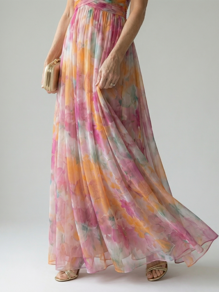 Isel | Vestido Maxi com Envoltura Suave
