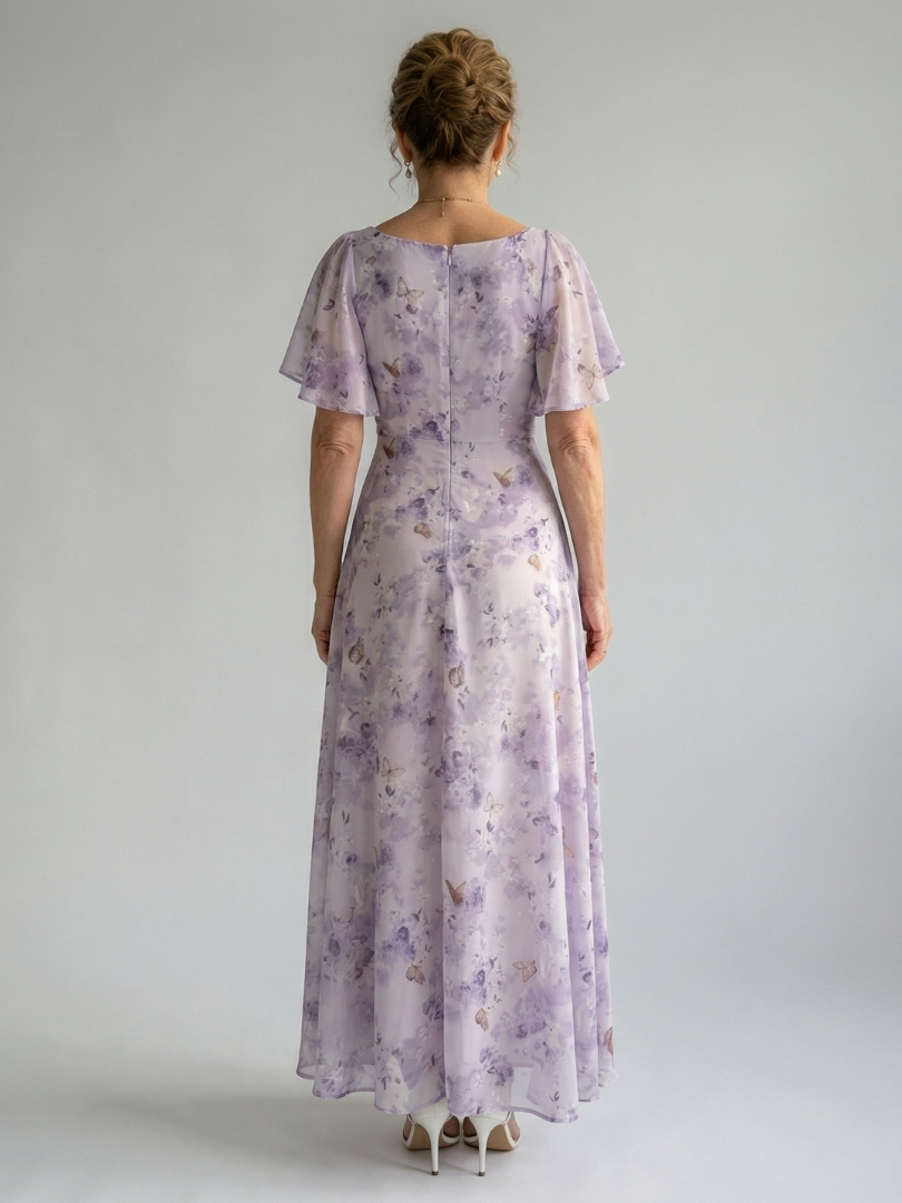 Vaelis | Vestido Midi com Mangas de Volante