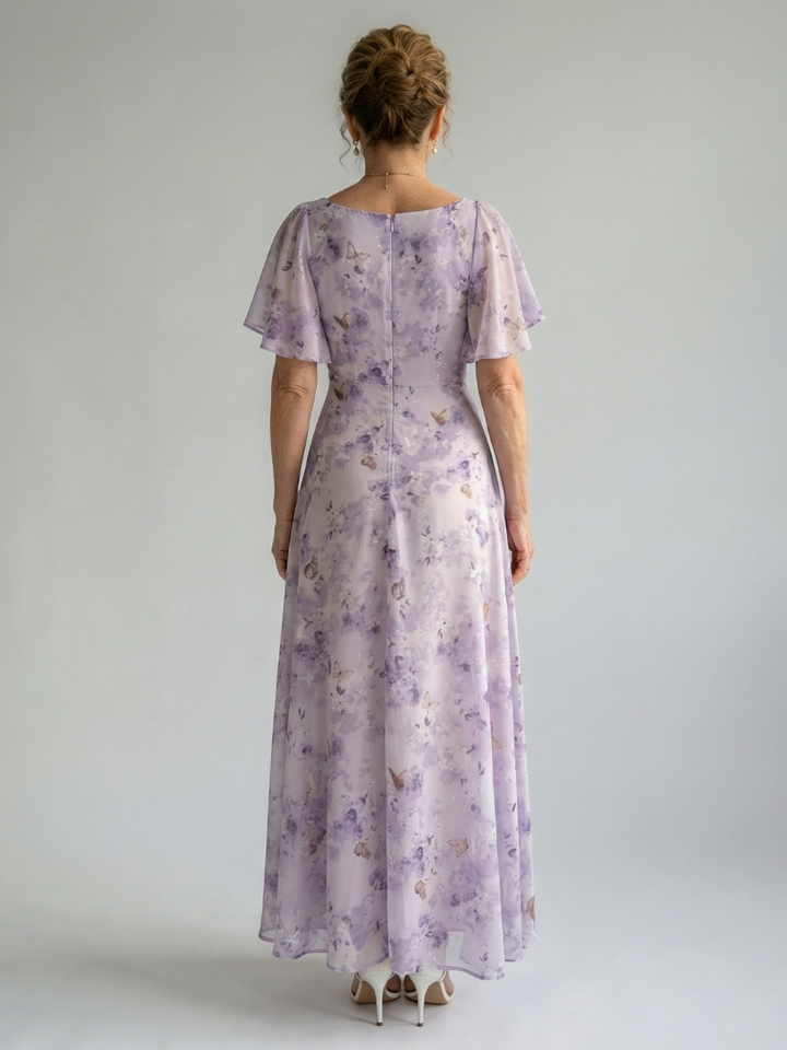 Vaelis | Vestido Midi com Mangas de Volante