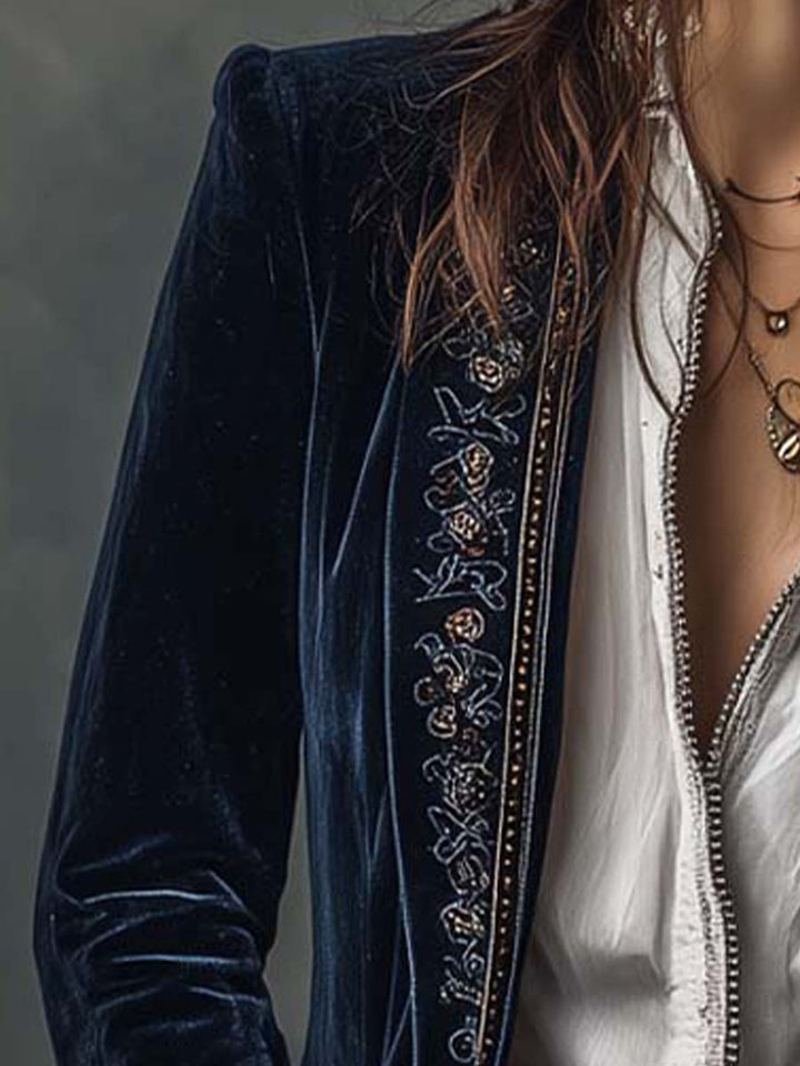 Anastasia | Casaco Longo Bordado