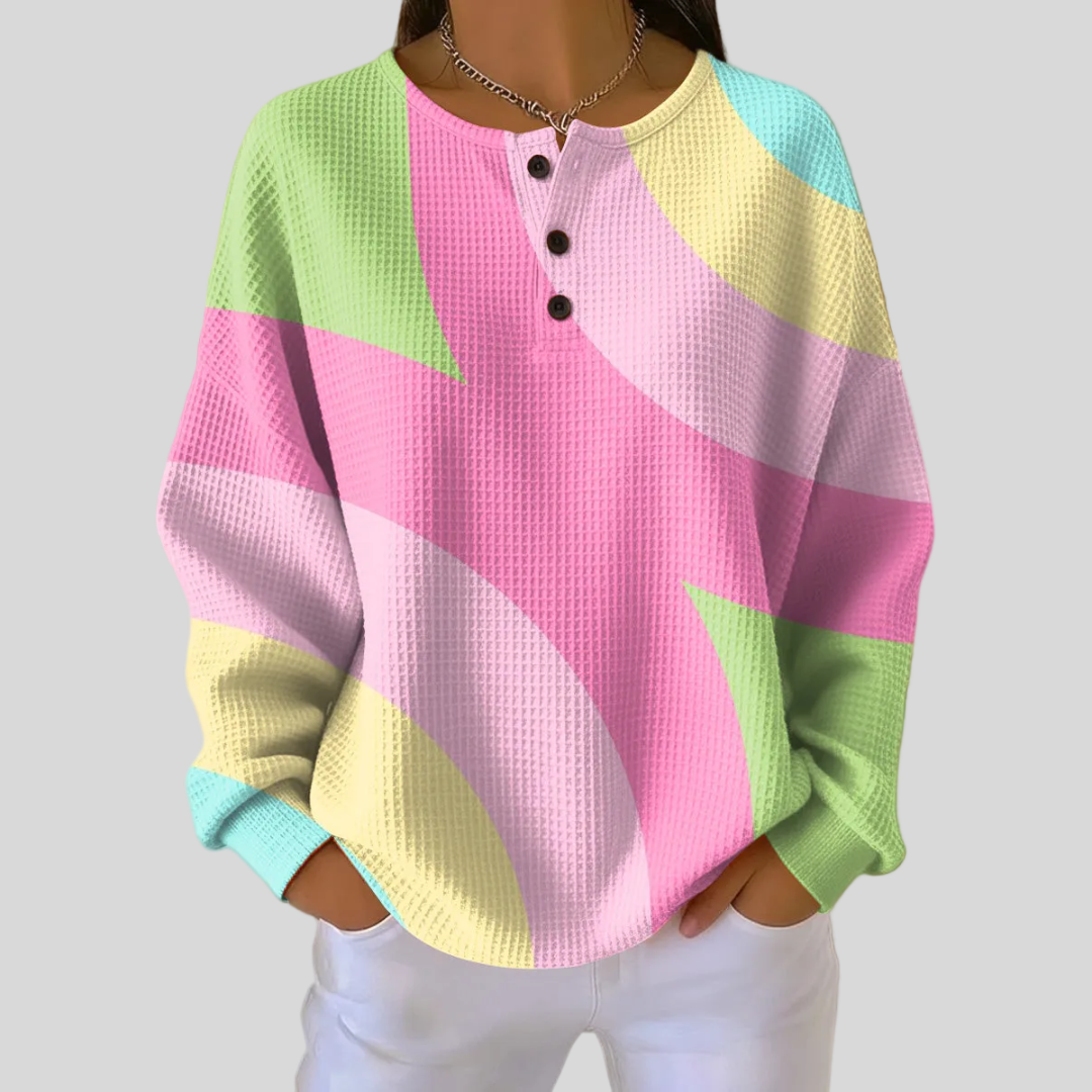 Lorelei™ | Sweatshirt com Padrão Abstracto