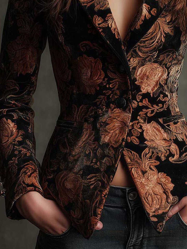 Rhiannon | Blazer Floral Ajustado