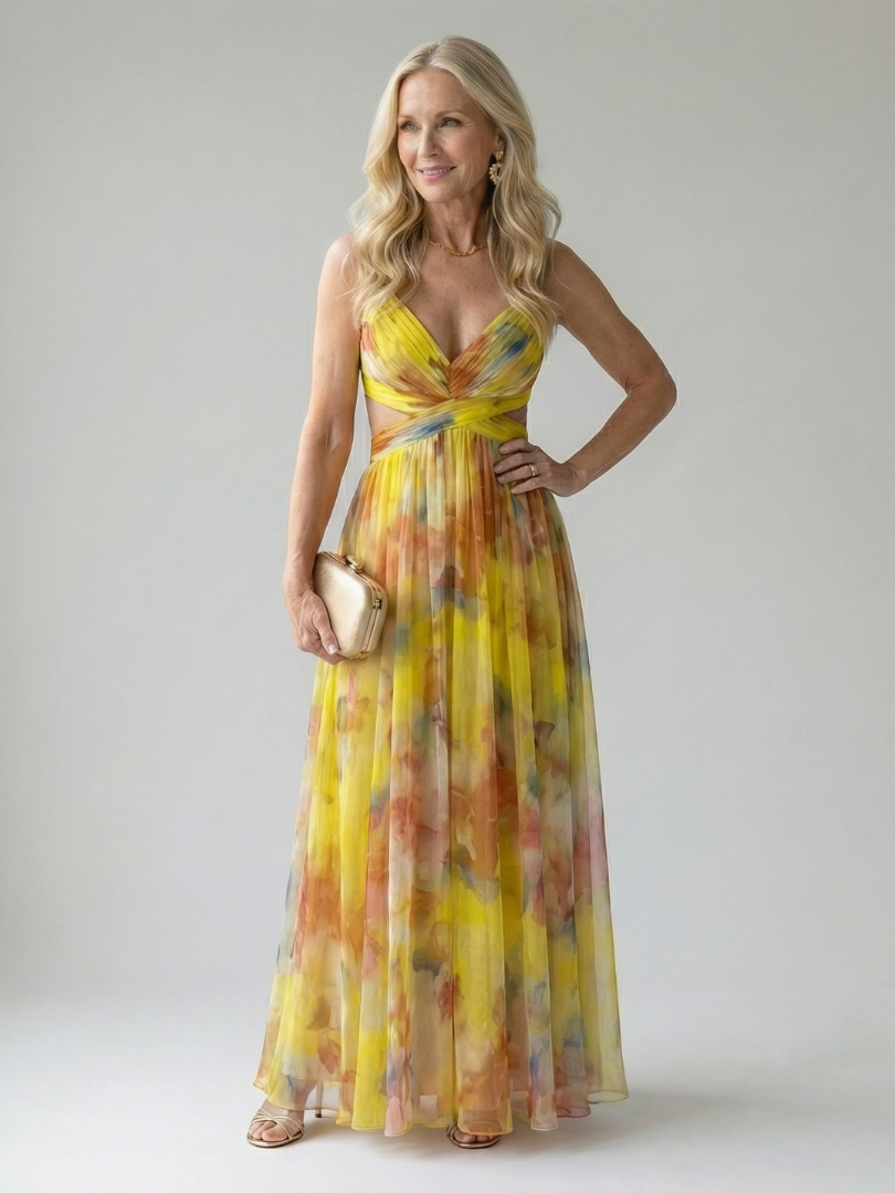 Isel | Vestido Maxi com Envoltura Suave