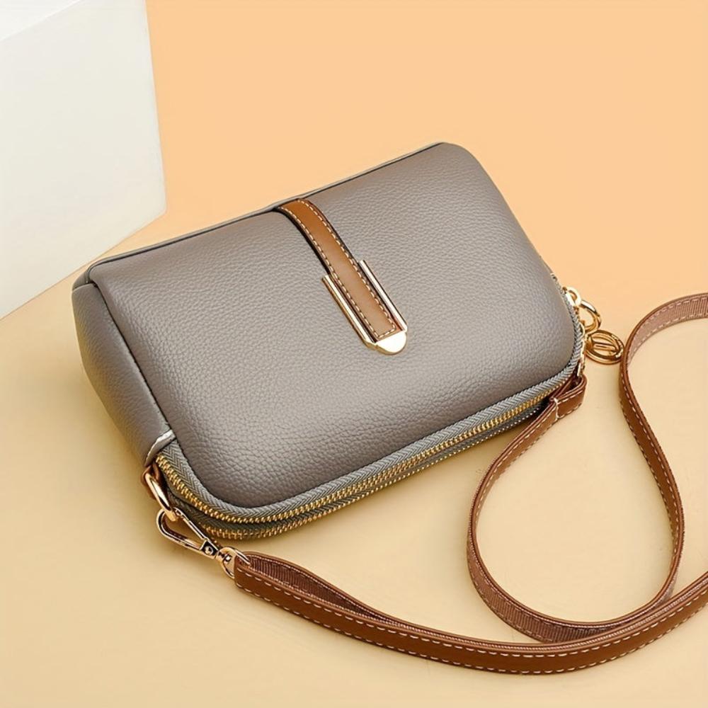 Bolso de ombro com textura "lichi" colorido Míla