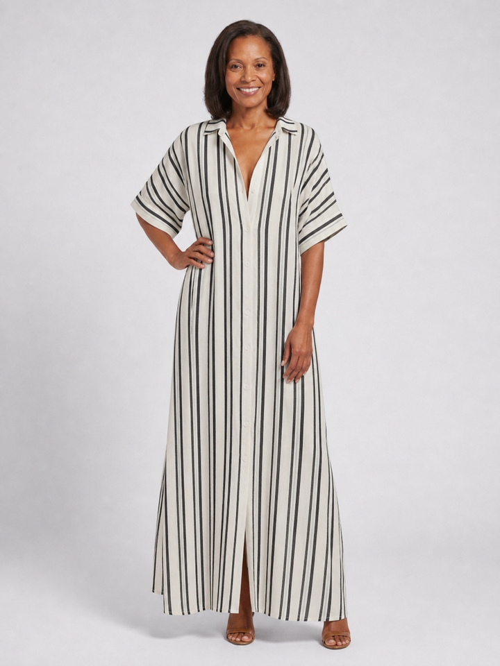 Nara | Vestido Midi de Corte Relaxado