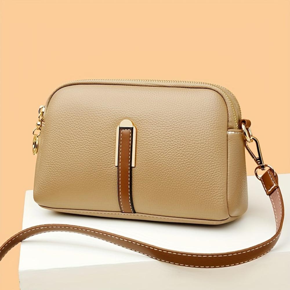 Bolso de ombro com textura "lichi" colorido Míla