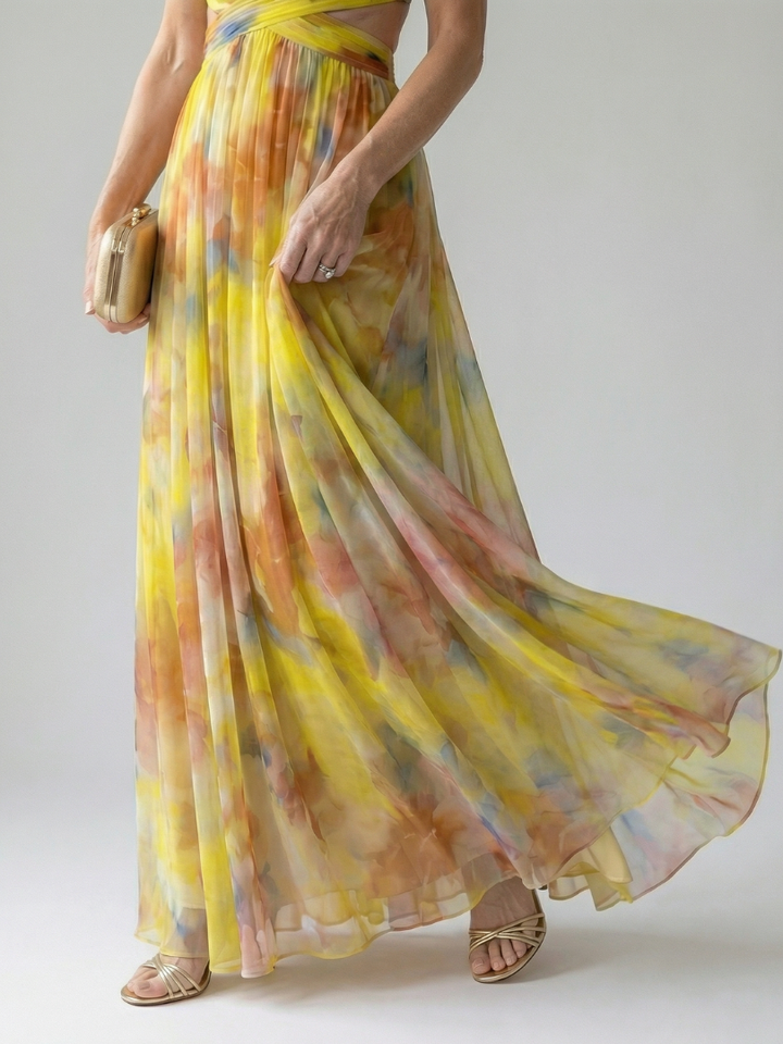 Isel | Vestido Maxi com Envoltura Suave