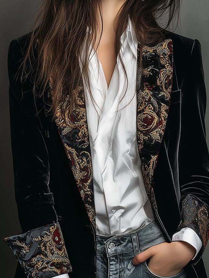 Regina | Blazer Longo Ornado