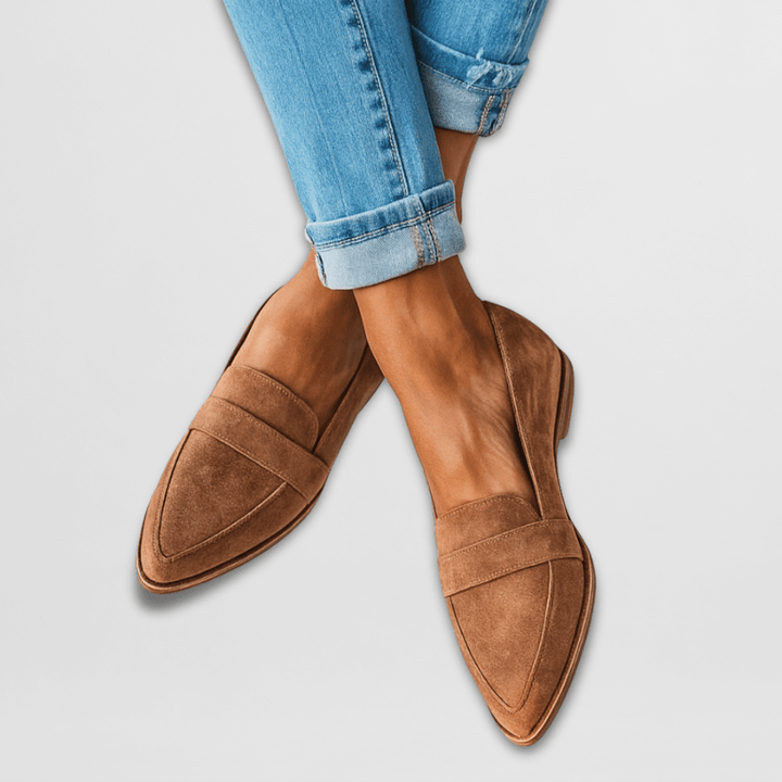Helen - Mocasins de camurça suave