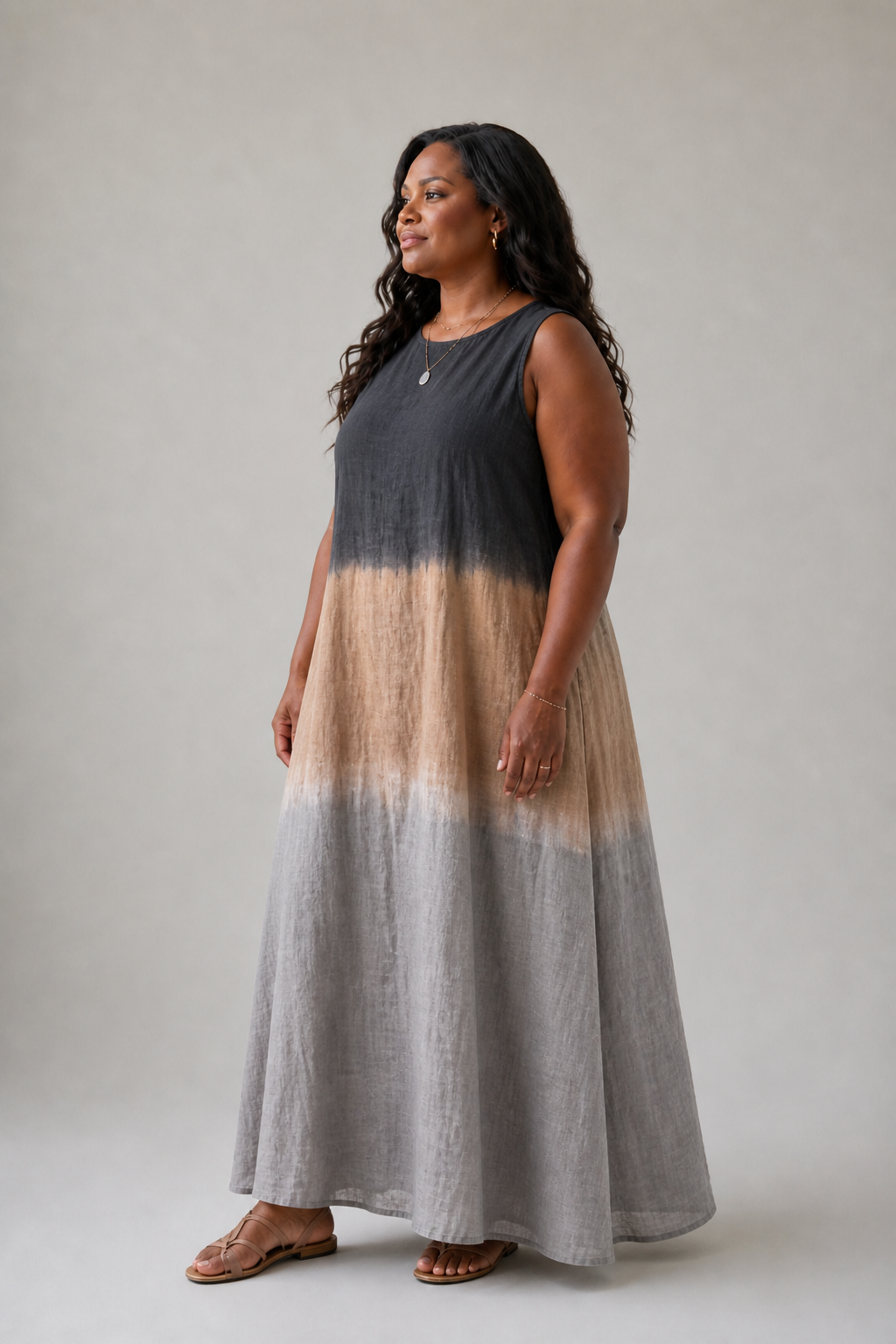 Sorelle | Vestido Midi Sem Mangas
