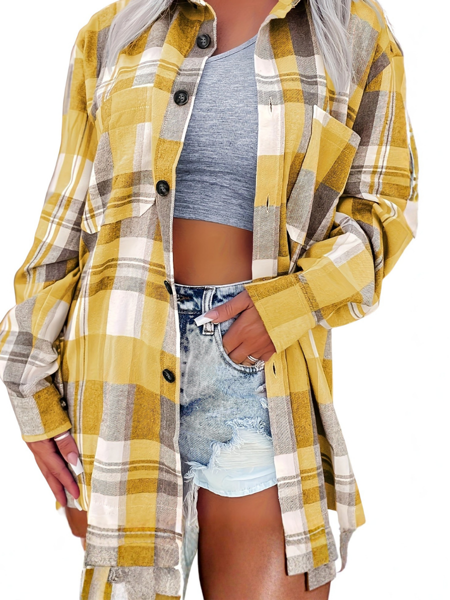 CAMISA DE VERÃO COM MANGAS LONGAS PARA MULHERES