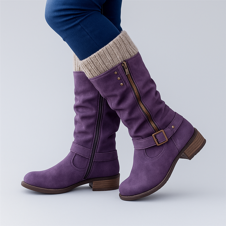Bonnie | Botas Elegantes com Fivela de Suporte