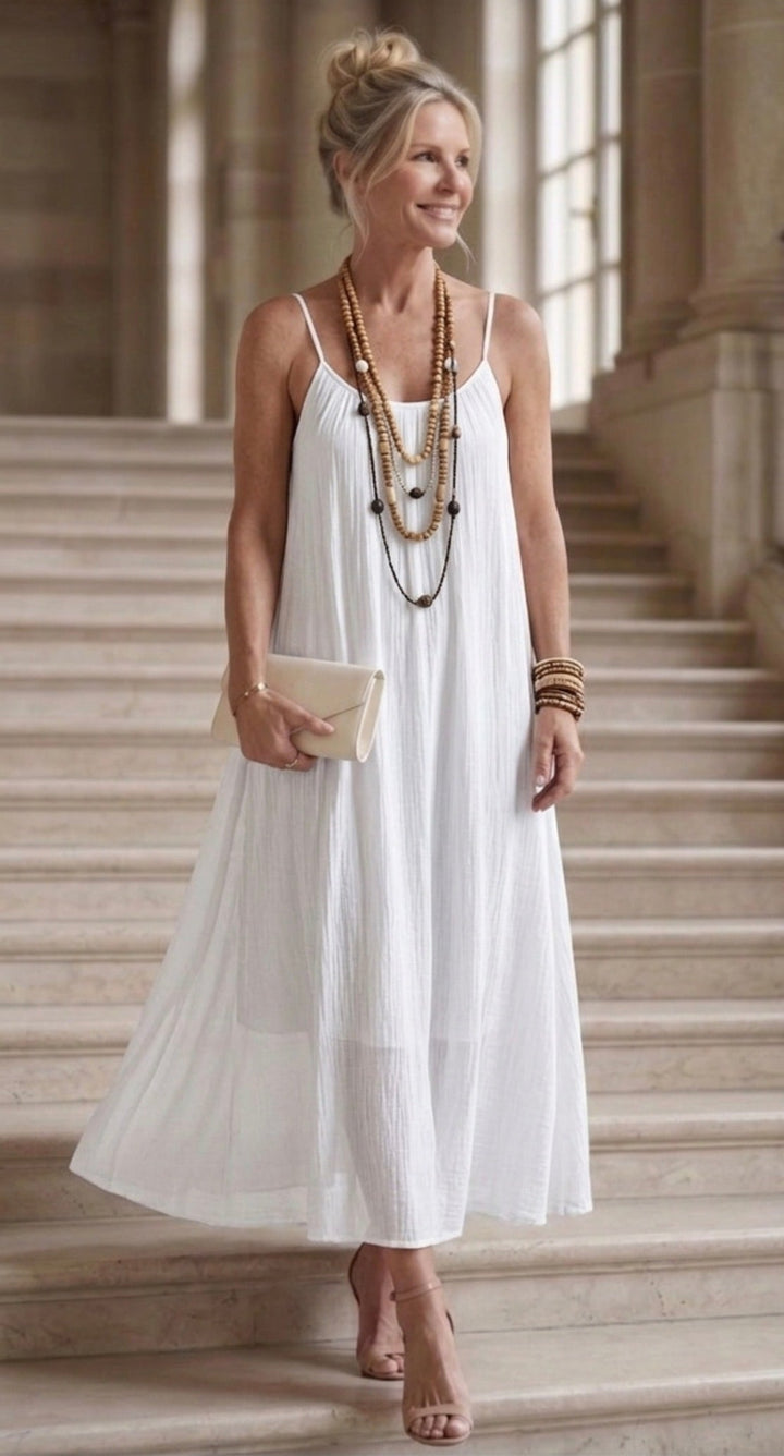 Keira | Vestido Maxi de Fluido Natural