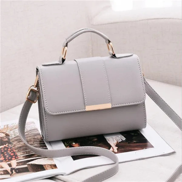Bolso de Ombro Chic Retro para Mulheres - Couro PU de Alta Qualidade