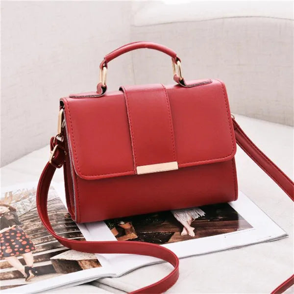 Bolso de Ombro Chic Retro para Mulheres - Couro PU de Alta Qualidade