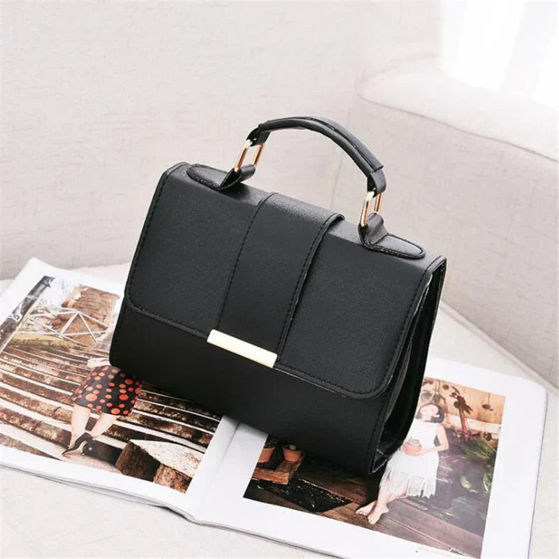 Bolso de Ombro Chic Retro para Mulheres - Couro PU de Alta Qualidade