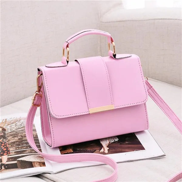 Bolso de Ombro Chic Retro para Mulheres - Couro PU de Alta Qualidade