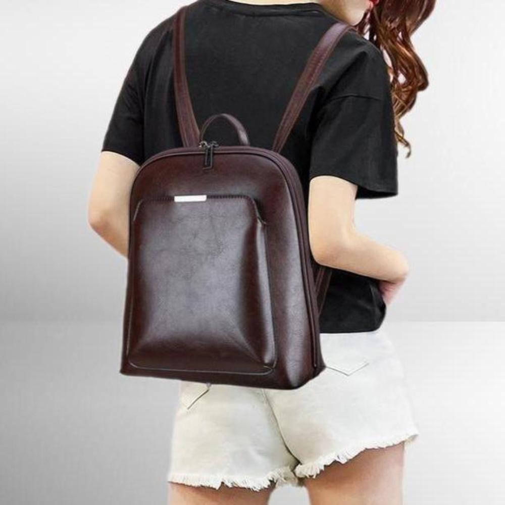 Mochila clássica com fecho duplo – design elegante