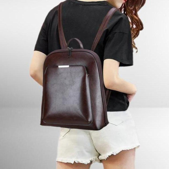 Mochila clássica com fecho duplo – design elegante