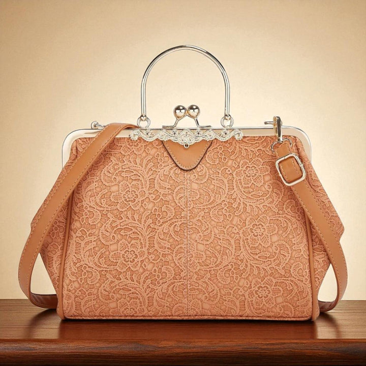 Bolso vintage com fecho a pressão