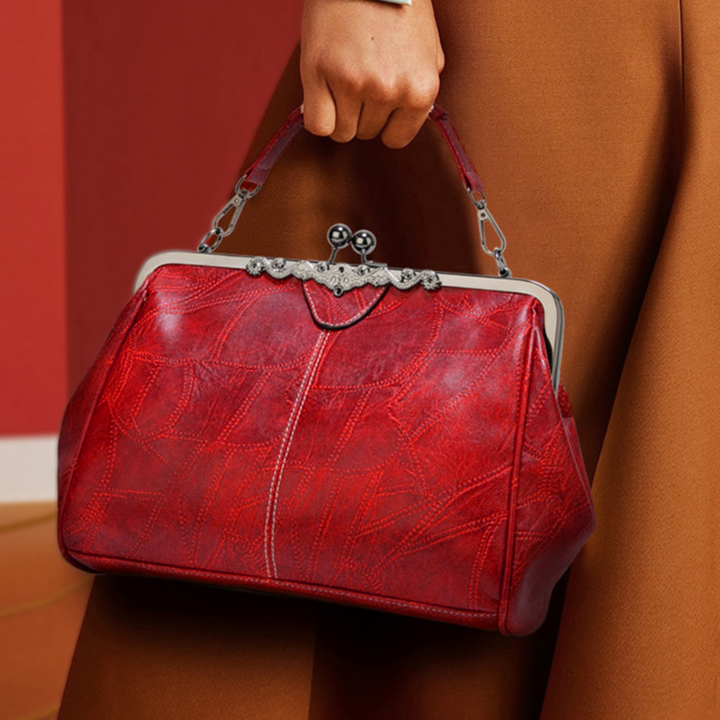 Bolso vintage com fecho a pressão