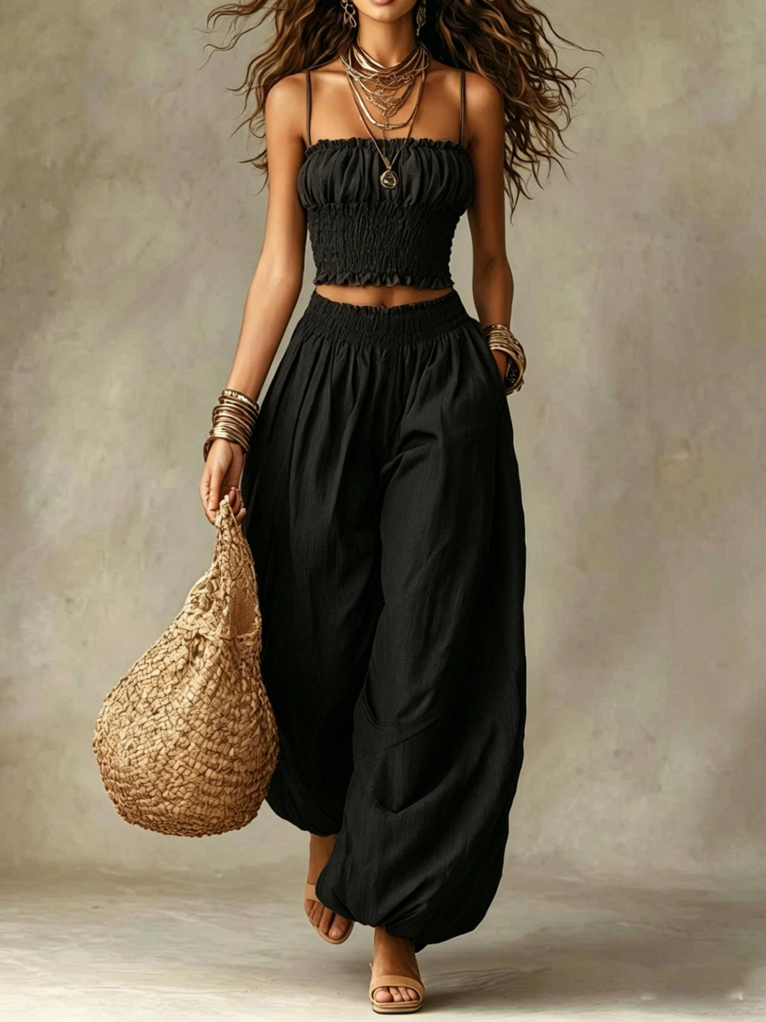 Marisol | Conjunto de Dois Peças com Pregas