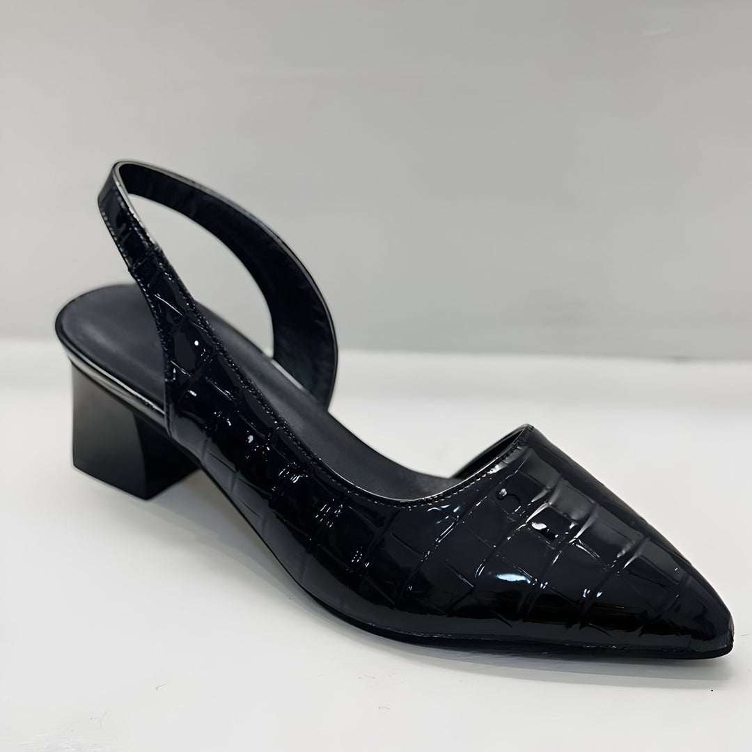 Wynn - Sapatos de salto com ponta larga