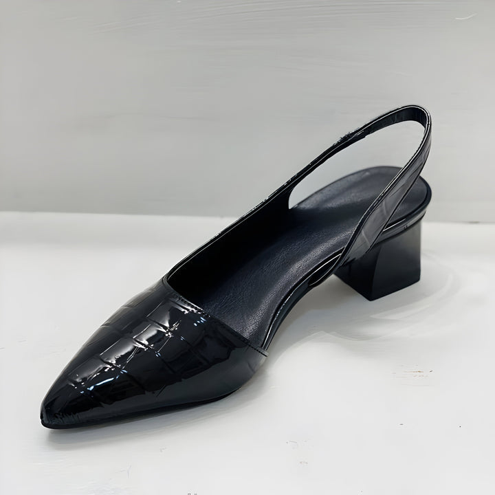 Wynn - Sapatos de salto com ponta larga