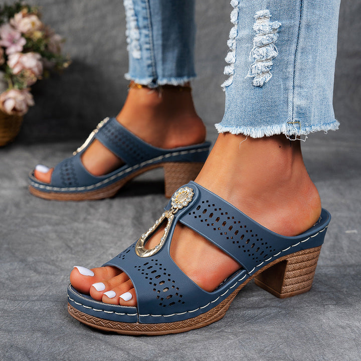 Isabella™ | Sandálias de conforto ortopédicas com salto alto