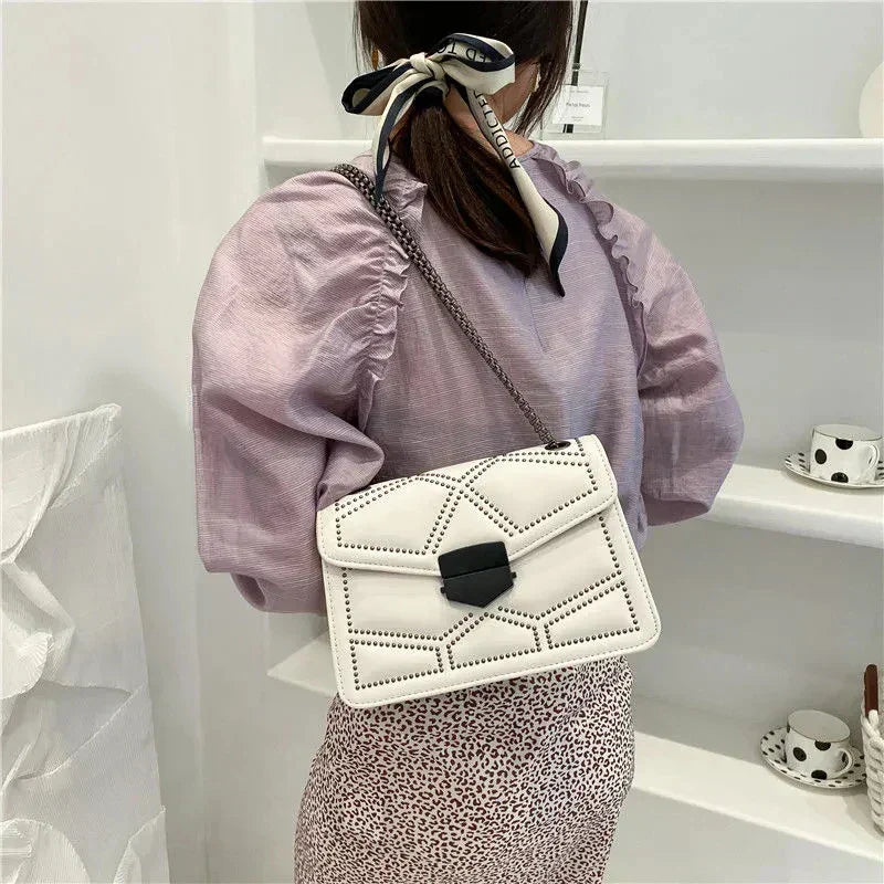 Bolso de Ombro Elegante - Moda em PU Couro